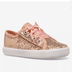 Keds Kate Spade Rose Gold Glitter Sneakers (toddler)